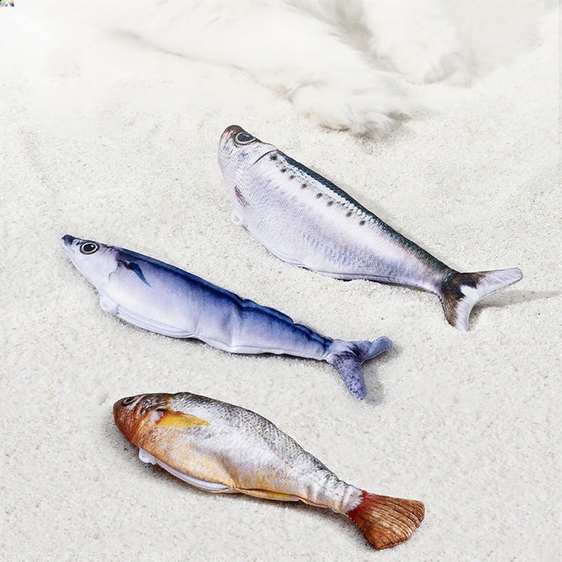 🐈Realistyczna skacząca ryba dla kotów