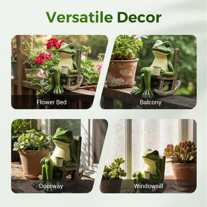 Ozdoba na fotel bujany w kształcie słonecznej żaby