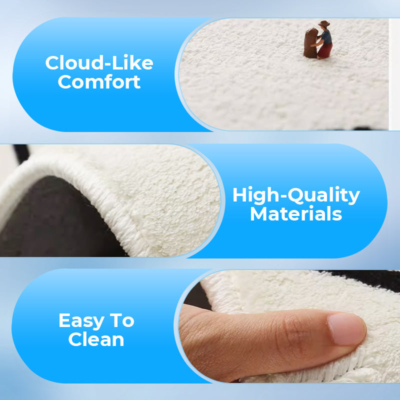 Miękki dywanik w nieregularny kwiatowy wzór