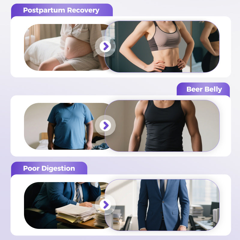 Przenośny 5-biegowy masażer pierścieniowy z regulowanym paskiem