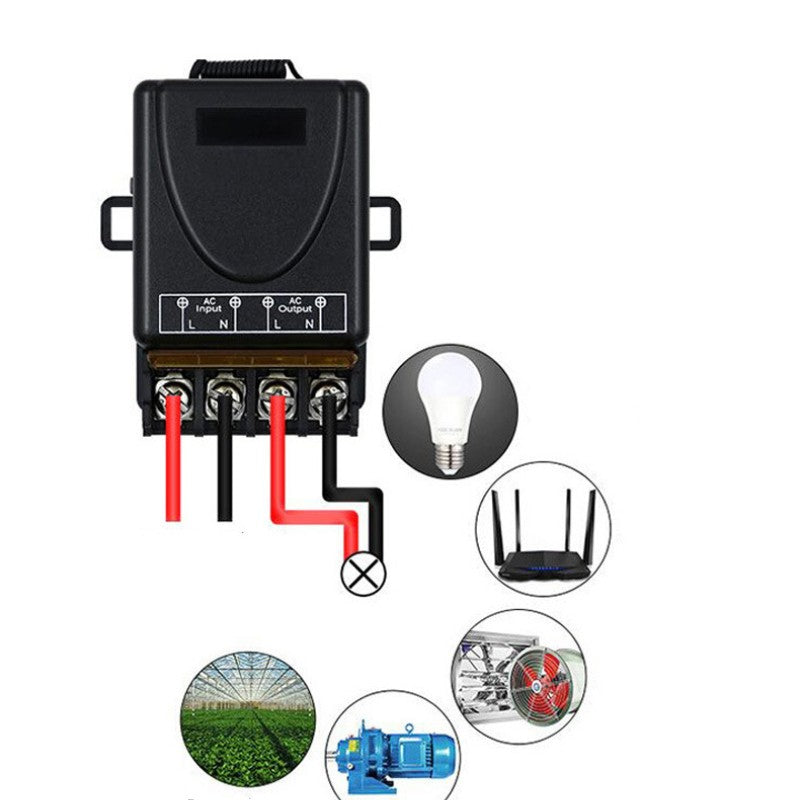 Bezprzewodowy przełącznik i odbiornik zdalnego sterowania, bez okablowania