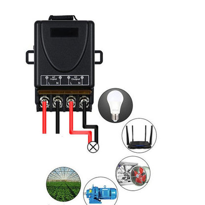 Bezprzewodowy przełącznik i odbiornik zdalnego sterowania, bez okablowania