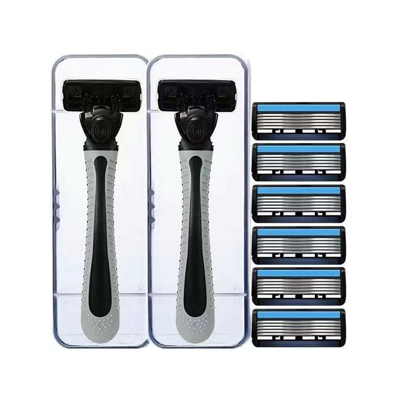 🪒✨6-ostrzowa maszynka do golenia z łatwo zdejmowanymi głowicami