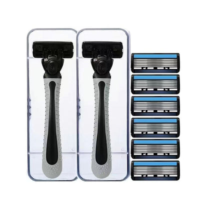 🪒✨6-ostrzowa maszynka do golenia z łatwo zdejmowanymi głowicami