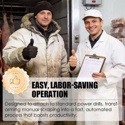 Wydajny skrobak do usuwania sierści zwierząt gospodarskich