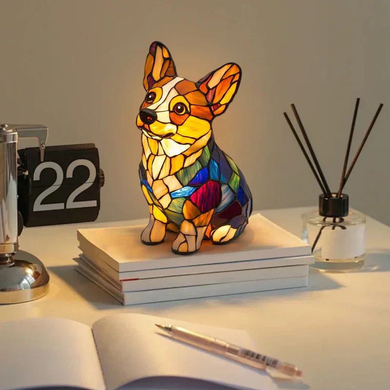 Lampka LED w kształcie zwierzęcej figurki w kontrastowych kolorach