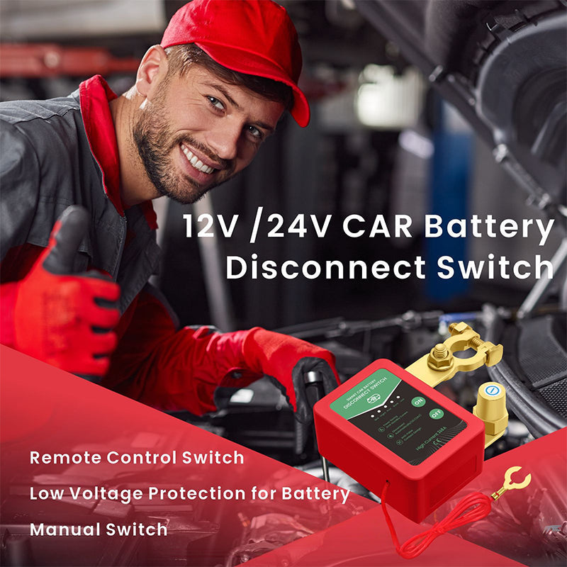 🚗⚡Zdalnie sterowany wyłącznik odłączający akumulator samochodowy 12V/24V🔋