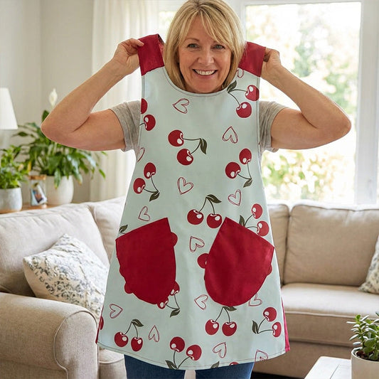 🔥Damski fartuch z krzyżowymi paskami, wsuwany