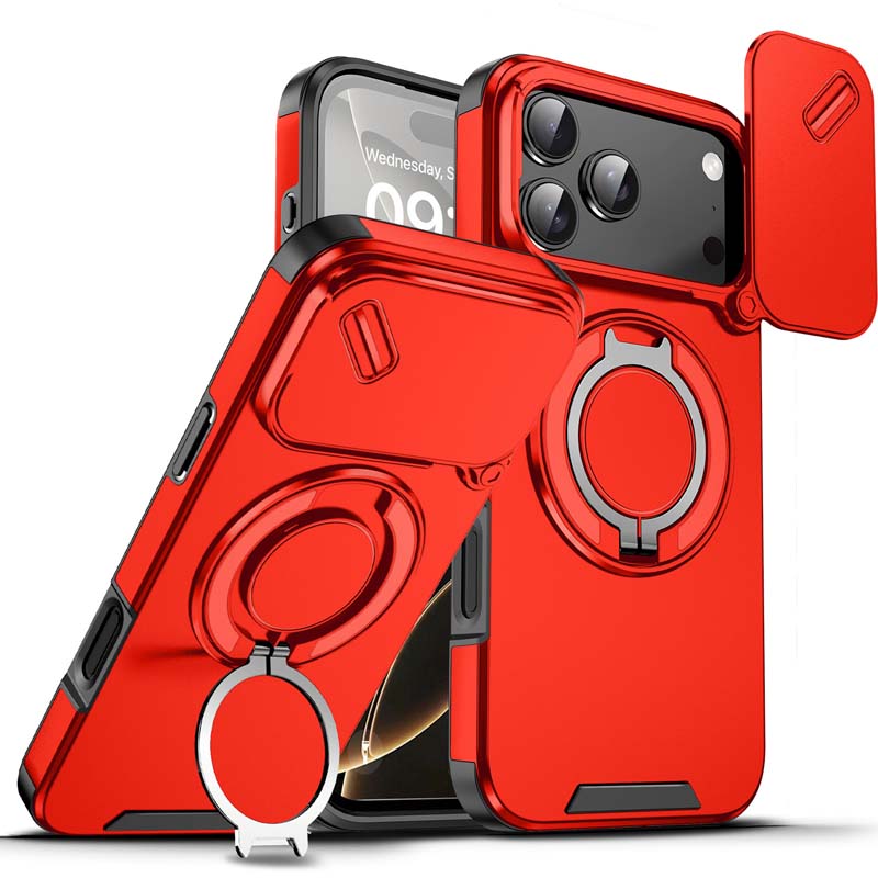🔥Magnetyczne etui na telefon z podstawką w kształcie pierścienia do iPhone'a✨