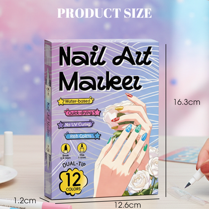 🎨 Długopisy do zdobienia paznokci dostępne w zestawie – łatwy manicure i pedicure DIY w domu