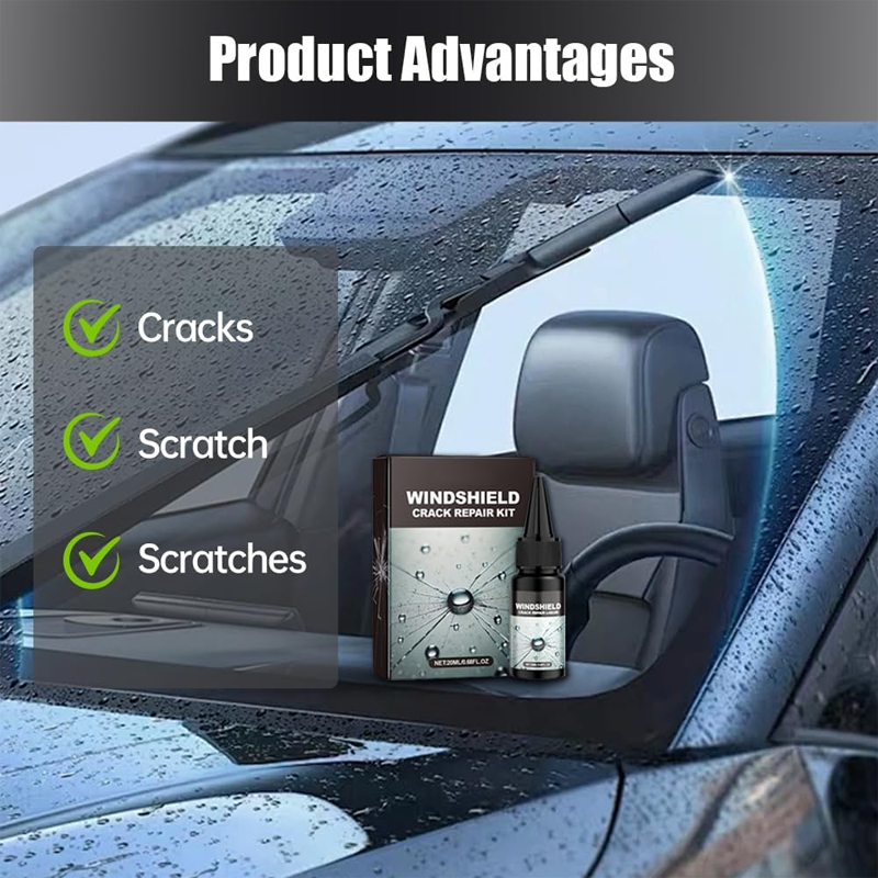 🔥2+1 gratis 🔥🚗Zestaw do naprawy pękniętej szyby przedniej⚡