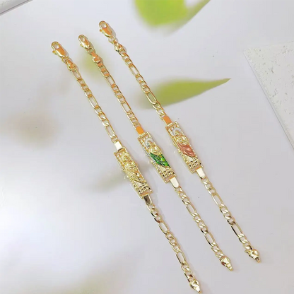 ✨Bransoletka z łańcuszkiem Figaro