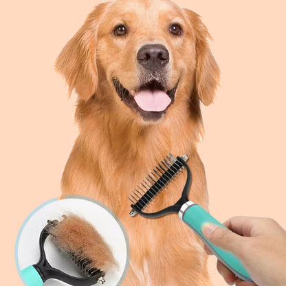 😺🐶1+1 gratis🧹 Dwustronny grzebień dla kotów i psów🐾