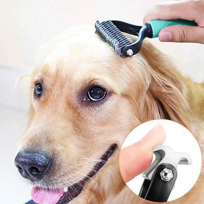 😺🐶1+1 gratis🧹 Dwustronny grzebień dla kotów i psów🐾