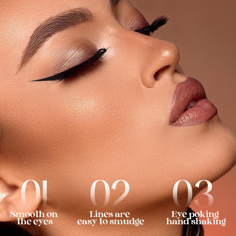 🔥1+1 gratis!!🌟 Szybkoschnący, wodoodporny, nierozmazujący się kremowy eyeliner