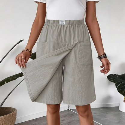 ⏰🔥OGRANICZONA CZASOWO ZNIŻKA 50%! 💃 Damskie, casualowe spódnico-szorty z elastyczną talią – wygodne, lekkie i idealne na letnie dni ☀️✨