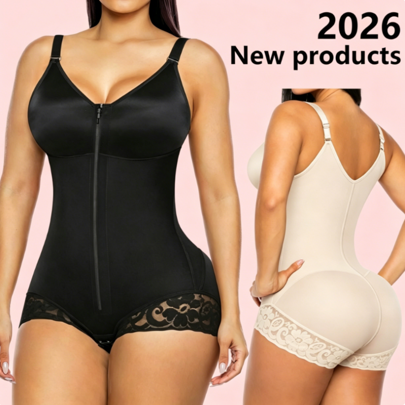 💖Kombinezon modelujący sylwetkę z zamkiem błyskawicznym dla kobiet🩱