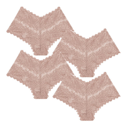 【✨ 1 + 3 gratis - 4 sztuki】Kobiece seksowne koronkowe stringi - Przezroczyste stringi w kwiatowy wzór 💋