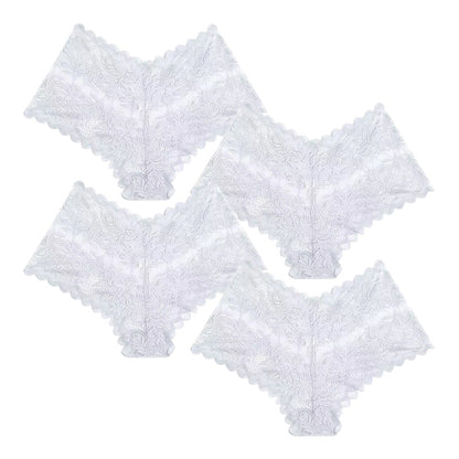 【✨ 1 + 3 gratis - 4 sztuki】Kobiece seksowne koronkowe stringi - Przezroczyste stringi w kwiatowy wzór 💋