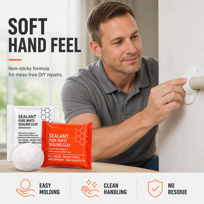 🧱 Wodoodporny uszczelniacz szczelin w ścianach do rur klimatyzacyjnych — 10 sztuk formowalnego uszczelniacza do szczelin w ścianach i otworów w rurach | Aplikacja bez użycia narzędzi