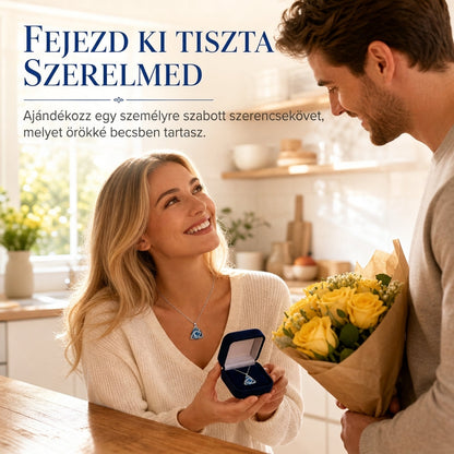 💎 Keltikus csomós nyaklánc – szív alakú cirkónia, 12 színben, állítható hosszúságú. Egy elegáns ajándék a kedvesednek! ✨💖
