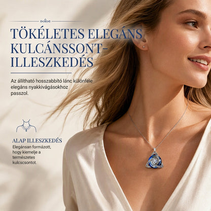 💎 Keltikus csomós nyaklánc – szív alakú cirkónia, 12 színben, állítható hosszúságú. Egy elegáns ajándék a kedvesednek! ✨💖
