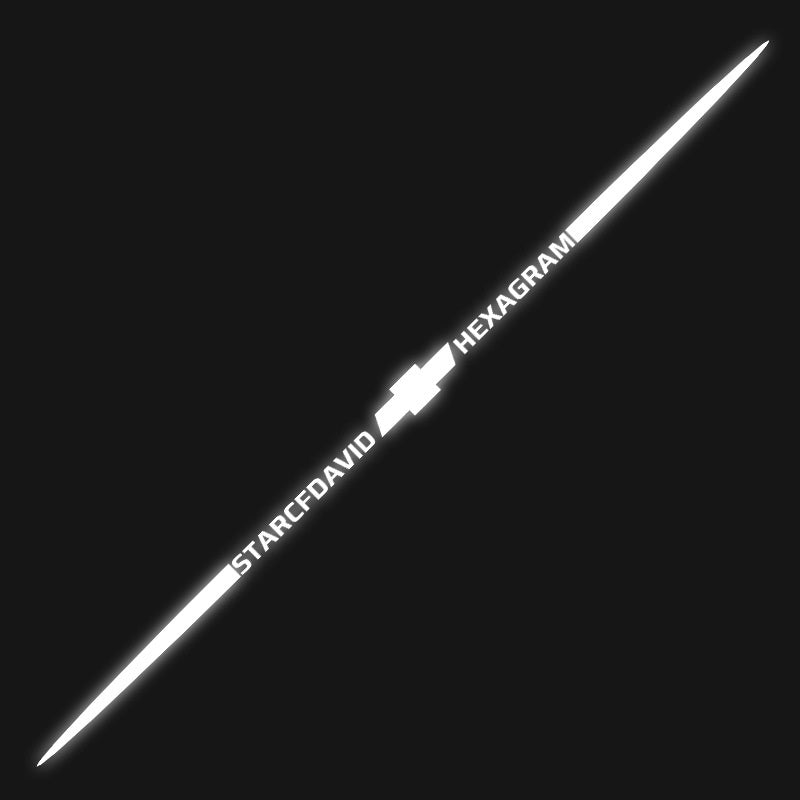 Naklejka samochodowa 3D kolorowa, laserowo odblaskowa, 4 szt.