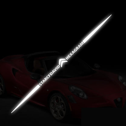 Naklejka samochodowa 3D kolorowa, laserowo odblaskowa, 4 szt.